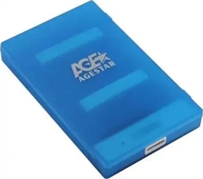 (1023827) Внешний корпус для HDD/SSD AgeStar 3UBCP1-6G SATA пластик синий 2.5" 3UBCP1-6G (BLUE)