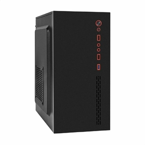 (1041379) Exegate EX298163RUS Корпус Minitower ExeGate BAA-403U (mATX, без БП, 2*USB+1*USB3.0, HD Audio, черный) EX298163RUS