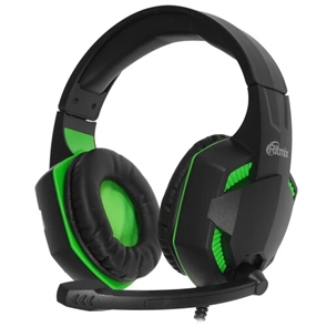(1041695) Гарнитура RITMIX RH-560M Gaming 40 мм, 20-20000 Гц, 32 Ом, 105 дБ ± 3дБ, :-58дБ ± 3дБ,  1.8 м± 0.3м, регулировка громкости RITMIX RH-560M Gaming