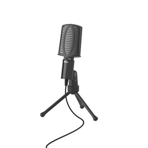 (1041679) Микрофон RITMIX RDM-125 Black Проводной микрофон, конденсаторный, всенаправленный, -30±3dB (0dB=1V / Pa на 1kHz), 50Hz-16kHz, ≤2.2 kΩ, 3,5 мм, 1,8 м, пластик RITMIX RDM-125 Black