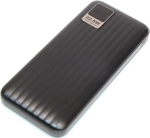 (1040819) Perfeo Powerbank WATERFALL 10000 mAh/LED дисплей/PD + QC 3.0/Type-C/2 USB/Выход: 5A, max 22.5WBlack (PF_E1469) PF_E1469