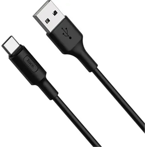 (1040993) Кабель Hoco X25 Soarer X25 USB (m)-USB Type-C (m) 1м черный коробка X25