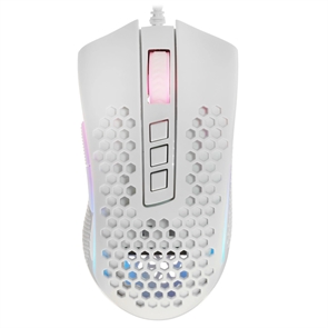 (1041738) Игровая мышь REDRAGON STORM белая (USB, Pixart P3327, Huano, 7 кн., 12400 Dpi, RGB подсветка) 77933