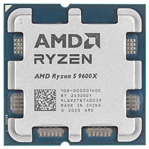 (1041721) Процессор CPU AMD Ryzen 5 9600X TRAY <100-000001405> (AM5, 3.9GHz up to 5.4GHz/6Mb+32Mb, 6C/12T, 4nm, Granite Ridge, 65W, unlocked, Radeon 2200MHz) 100-000001405