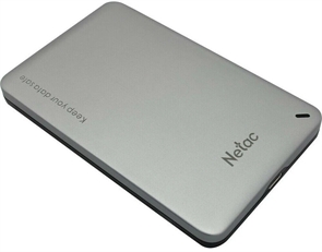 (1041744) Внешний корпус NETAC WH12 <NT07WH12-30СC> для HDD/SSD 2.5" SATA -> USB3.0 серебристый, C to C cable NT07WH12-30CC