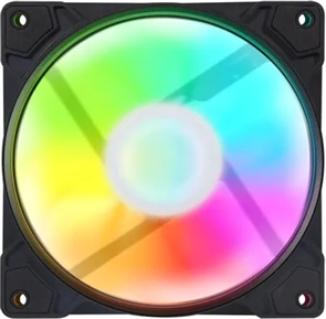 (1041781) Вентилятор для корпусаGMNG GG-CF120FRGB1-PWMBK RGB 120х120x25 черный 4-pin Ret GG-CF120FRGB1-PWMBK
