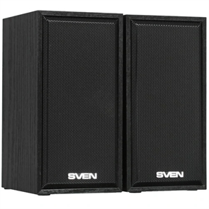 (1041730) Колонки Sven SPS-509 2.0 чёрные (2x3W, USB+БП, дерево) SV-020842