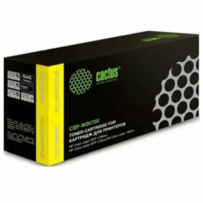 (1041025) Картридж лазерный Cactus CSP-W2072X желтый (1300стр.) для HP Color Laser 150a/150nw/178nw MFP/179fnw MFP CSP-W2072X