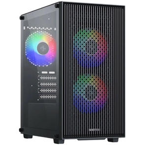 (1042064) Корпус XASTRA  A307M 3FRGB Black mATX/Mesh/ tempered glass / 3x 120mm FC120 FRGB fans/ A307M-3FC12BK A307M-3FC12F