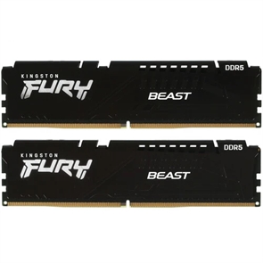 (1042043) Модуль памяти DDR 5 DIMM 16Gb PC41600, 5200Mhz, Kingston FURY Beast White XMP CL40 (KF552C40BW-16) KF552C40BW-16