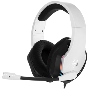 (1042033) Наушники с микрофоном A4Tech Bloody G260p белый/черный 2м мониторные USB (G260P) G260P-1