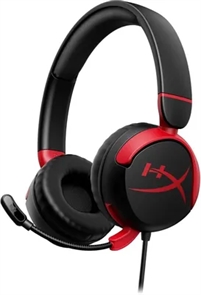 (1042109) Наушники с микрофоном HyperX Cloud Mini черный/красный накладные (7G8F4AA) 7G8F4AA
