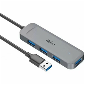 (1042040) Концентратор, Netac USB Hub WF11, USB-A to USB3.0 x 4.(NT08WF11-30GR) NT08WF11-30GR