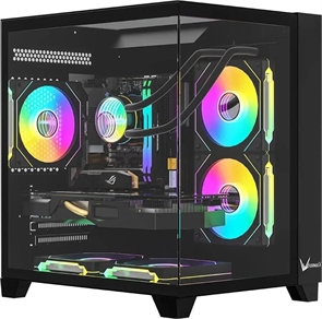 (1042153) Корпус Formula Crystal Z9M черный без БП mATX 5x120mm 1xUSB3.0 audio bott PSU CRYSTAL Z9M B CRYSTAL Z9M B