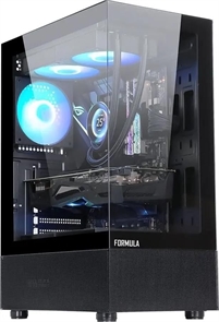 (1042154) Корпус Formula Crystal Z1M Plus FR черный без БП mATX 9x120mm 1xUSB3.0 audio bott PSU CRYSTAL Z1M + FR CRYSTAL Z1M + FR