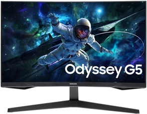 (1042162) 27" Монитор Samsung Odyssey G5 S27CG550EI, Quad 2K, 2560x1440, VA, 165Гц, 1ms, 300cd, 1хHDMI, 1хDP, USB изогнутый  LS27CG550EIXCI LS27CG550EIXCI