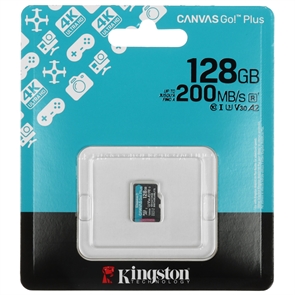 (1042541) Флеш карта microSDXC 128GB  Kingston <SDCG4/128GBSP> Class10 UHS-I Go Plus G4 200R V30 без адаптера SDCG4/128GBSP