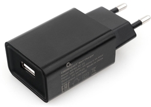 1042450 Зарядное устройство Cablexpert 10.5Вт, 2.1А, 1хUSB, черный, пакет (серия 38/55) MP3A-PC-55