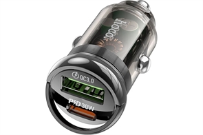 1042399 Автомобильное зарядное устройство Hoco, 30Вт, USB, Type-C, Z53A, черный, коробка 6942007611305