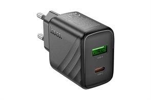 1042452 Зарядное устройство Hoco 30Вт GaN, 3А, QC3.0/PD, 1хUSB, 1хType-C, CS23A, черный, коробка 6942007609944