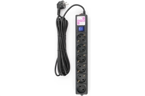 1042526 Фильтр-удлинитель Power Cube 5,0 м 6 розеток (черный) 16А/3,5кВт SPG6-B5M