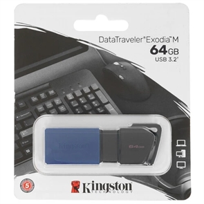 (1031333) Флэш-накопитель USB3.2 64GB DTXM/64GB KINGSTON DTXM/64GB-1