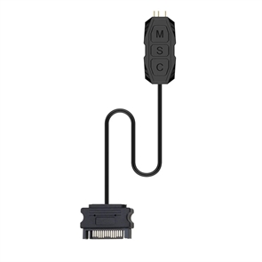 (1041806) Контроллер ARGB 3pin + пульт LED / питание SATA для корпусного LED вентилятора ПК 1041806