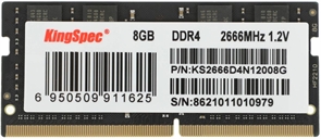 (1042847) Память DDR4 8GB 2666MHz Kingspec KS2666D4N12008G RTL PC4-21300 SO-DIMM 260-pin 1.2В single rank RTL KS2666D4N12008G