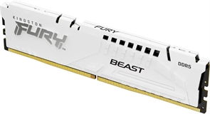 (1042043) Модуль памяти DDR 5 DIMM 16Gb PC41600, 5200Mhz, Kingston FURY Beast White XMP CL40 (KF552C40BW-16) KF552C40BW-16