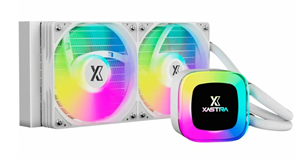 (1042812) Система водяного охлаждения XASTRA  LP240 ARGB WH  LGA1851/1700/1200/115X/AM5/AM4 ( 2x120, ARFB fan and PUMP, TDP 265W, white) RET LP240-WHAFXX-GL