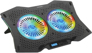 (1043090) Подставка для ноутбука Digma D-NCP180-2x110 18" 410x280x34мм 20дБ 2xUSB 2x 110ммFAN 700г пластик ABS D-NCP180-2X110 D-NCP180-2X110