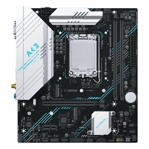 (1043453) MAXSUN MS-B760M GAMING WIFI ICE (Socket 1700, mATX, 2*DDR4(64Gb), VGA/HDMI, 3*SATA3, 1*M.2, 1*PCIEx16/1*PCIEx1, 2*USB2.0, 4*USB 3.2, LAN 1*1G, Bluetooth,  Wi-Fi 802.11ac, ARGB, white, RTL) MS-B760M GAMING WIFI ICE