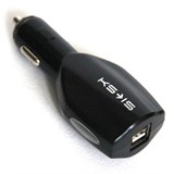 (1001993) Зарядное ус-во на два порта USB 2.4A от прик. авто 12/24В KS-is Megcy (KS-144) KS-144