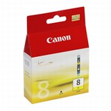 (29554)  Картридж струйный Canon CLI-8Y желтый для принтеров Canon PIXMA MP800/ MP500/ iP6600D/ iP5200/ iP5200R/ iP4200 . 0623B024