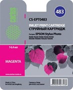 (3330226) Картридж струйный CACTUS CS-EPT0483 пурпурный для принтеров Epson Stylus Photo R200/  R220/  R300/  R320/  R340/  RX500/  RX600/  RX620/  RX640, 14.4 мл
