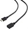 (1012005) Удлинитель кабеля HDMI Cablexpert CC-HDMI4X-6, 1.8м, v2.0, 19M/19F, черный, позол.разъемы, экран, пакет - фото 20456