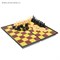 Настольная игра набор 2 в 1 "Баталия": шашки, шахматы,  доска пластик 16.5х16.5см 536139 - фото 23425
