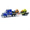 (1014920) Грузовик радиоуправляемый"Автовоз",с тракторами, световые эффекты, работает от батареек МИКС 1553581 SL1553581 - фото 25606