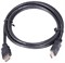 (1016195) Кабель HDMI Cablexpert, 1.8м, v2.0, 19M/19M, черный, позол.разъемы, экран, пакет - фото 29080