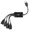 (1016201) Разветвитель USB 2.0 Buro BU-HUB4-0.3-U2.0-Splitter 4порт. черный - фото 29092