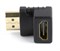 (1020049) Переходник HDMI-HDMI Cablexpert, 19F/19M, угловой  соединитель 90 градусов, золотые раз - фото 31491