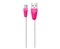 (1020175) USB кабель micro REMAX Aliens RC-030m (1m) white-pink - фото 31600