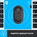 (1029672) Мышь Logitech Pebble M350 темно-серый оптич. 1000dpi silent беспров. BT/Radio USB для ноутбука 3but  910-005576 910-005576 - фото 39308