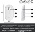 (1029675) Мышь Logitech Pebble M350 белый оптич. 1000dpi silent беспров. BT/Radio USB для ноутбука 3but (910-0 910-005541 910-005541 - фото 39346