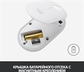 (1029675) Мышь Logitech Pebble M350 белый оптич. 1000dpi silent беспров. BT/Radio USB для ноутбука 3but (910-0 910-005541 910-005541 - фото 39347
