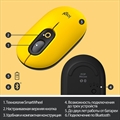 (1029678) Мышь Logitech POP Mouse with emoji желтый/черный оптическая (4000dpi) беспроводная BT/Radio USB (4bu 910-006546 910-006546 - фото 39380
