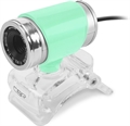 (1030053) Цифровая камера CBR CW 830M Green, Веб-камера с матрицей 0,3 МП, разрешение видео 640х480, USB 2.0, встроенный микрофон, ручная фокусировка, крепление на мониторе, длина кабеля 1,4 м, цвет зелёный - фото 39624