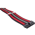 (1030569) Комплект кабелей-удлинителей для БП 1STPLAYER BRG-001 / 1x24pin ATX, 2xP8(4+4)pin EPS, 2xP8(6+2)pin PCI-E / premium nylon / 350mm / BLACK & RED & GRAY - фото 40676