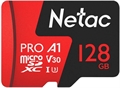 (1038147) Флеш карта microSDXC 128GB Netac NT02P500PRO-128G-R P500 Extreme Pro + adapter - фото 40962