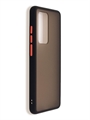 (1030898) Накладка NNDM пластиковая матовая с силиконовой окантовкой для Huawei P40 Pro черная - фото 41456